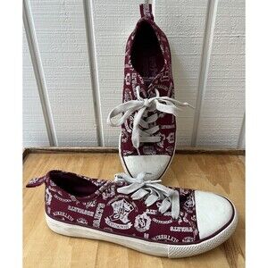 Harry Potter Hogwarts - (all Houses) Red Canvas Shoes/Sneakers Womens size 8
